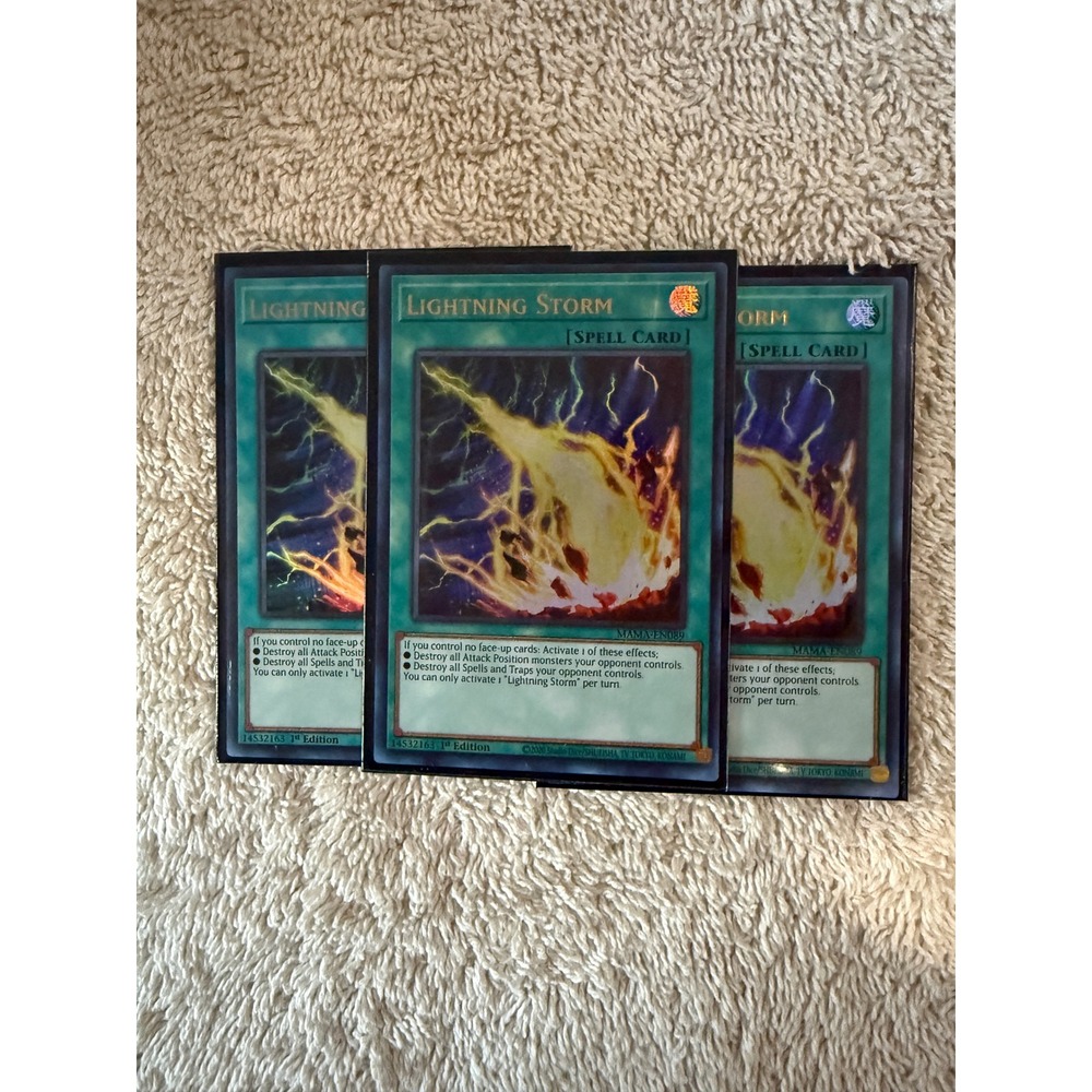 Lightning Storm‎ - 3 Pack of Yugioh Cards